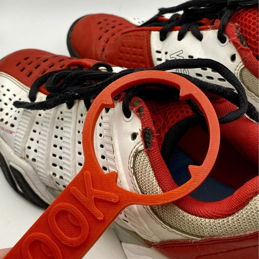 K-Swiss Men's Varsity Low Tennis Shoes - Red, White, Black Size 5‎ *